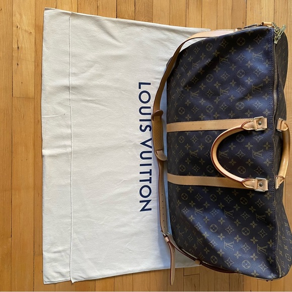 Authentic Louis Vuitton Monogram Keepall Bandouliere 60 Travel Duffle - Picture 8 of 15